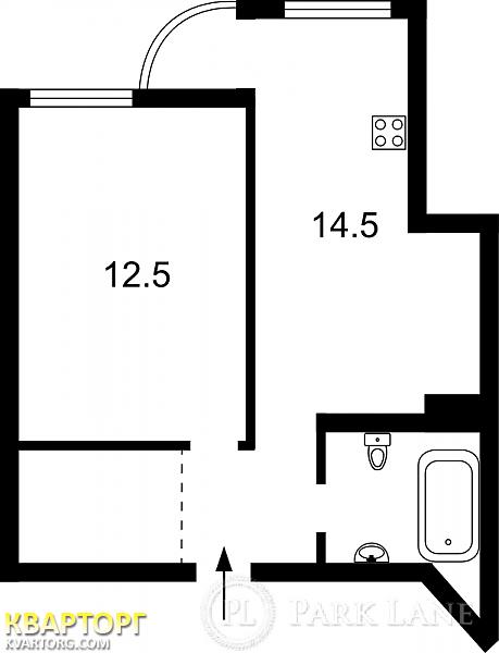 Sell 1-room apartment. Киев, Ахматовой — photo 2