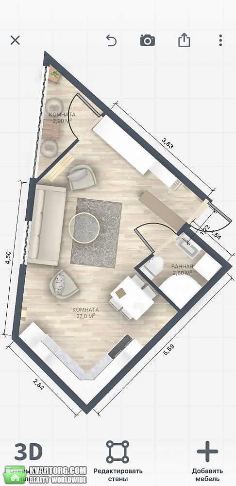 Sell 1-room apartment. Одесса, М. Грушевского — photo 3