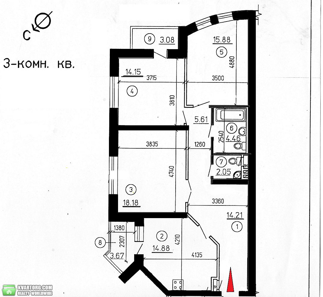 Sell 3-room apartment. Киев,  Амосова — photo 5