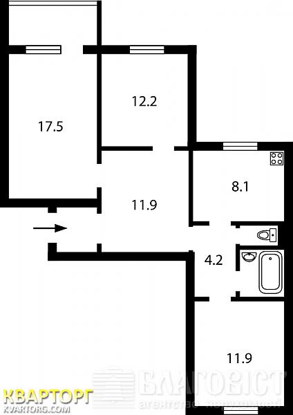 Sell 3-room apartment. Киев,  Пушиной — photo 6