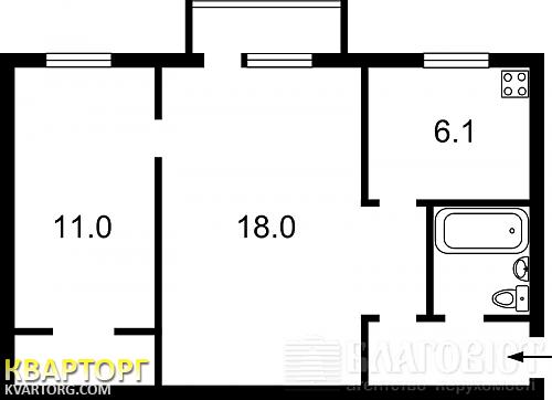 Sell 1-room apartment. Киев, Воссоединения пр — photo 2