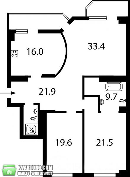Sell 3-room apartment. Киев, Кудряшова — photo 6