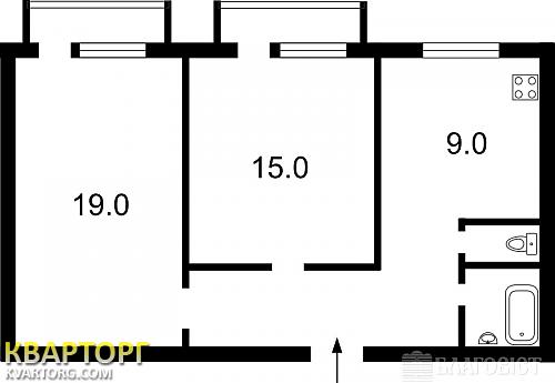 Sell 2-room apartment. Киев,  Зоологическая — photo 2