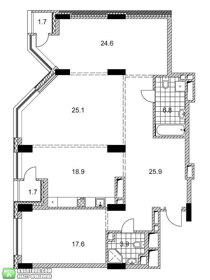 Sell 3-room apartment. Киев,  Струтинского — photo 3