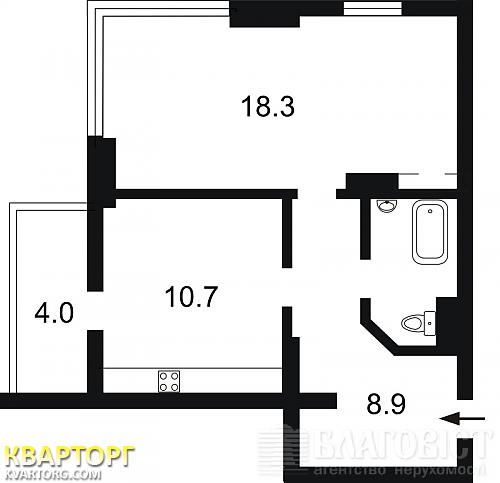 Sell 1-room apartment. Киев,  Феодосийская — photo 2