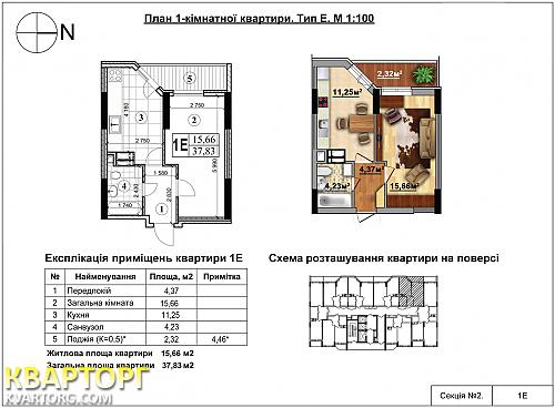 Sell 1-room apartment. Киев, Бульвар Ярослава Гашека — photo 1