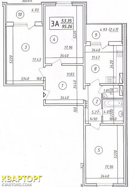 Sell 3-room apartment. Киев,  Здолбуновская — photo 1