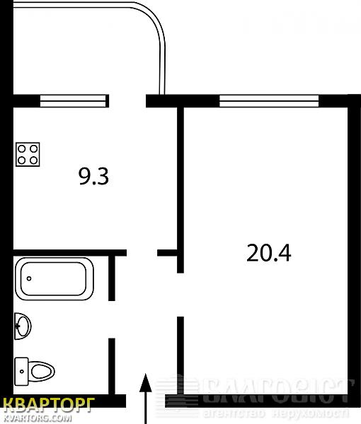 Sell 1-room apartment. Киев,  Дубинина — photo 2