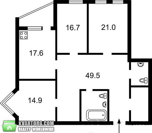 Sell 3-room apartment. Киев, Саперно-Слободская — photo 6