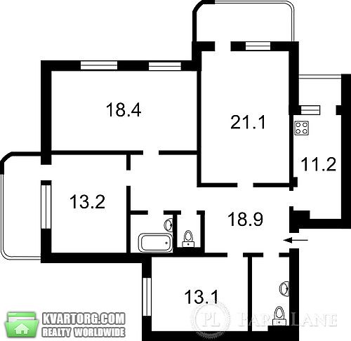 Sell 4-room apartment. Киев, Азербайджанская — photo 2
