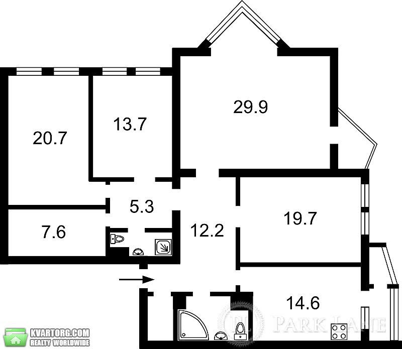 Sell 3-room apartment. Киев,  Луначарского — photo 10