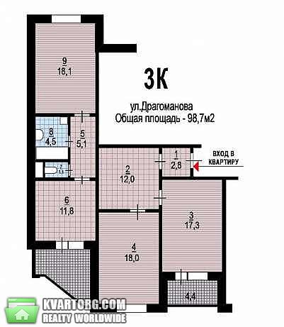 Sell 3-room apartment. Киев,  Драгоманова — photo 7