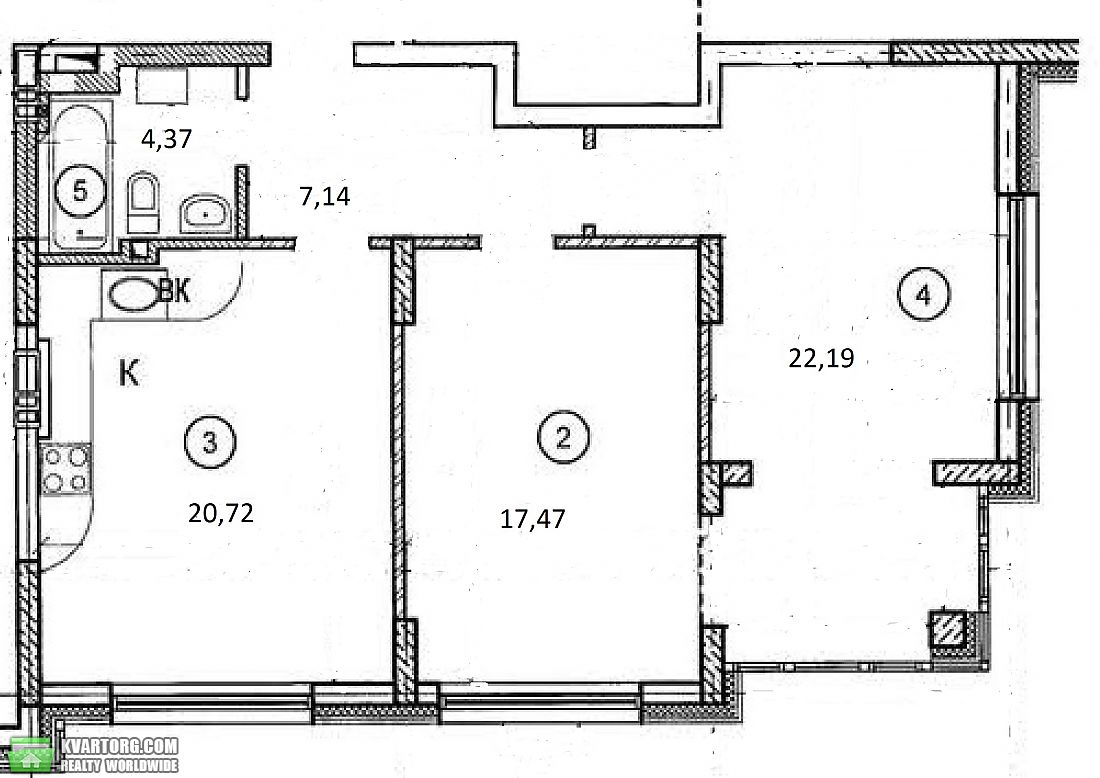 Sell 2-room apartment. Киев,  Днепровская наб — photo 2