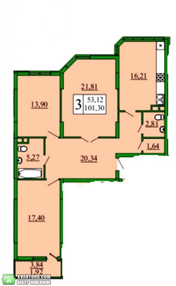 Sell 3-room apartment. Киев,  Ломоносова — photo 2