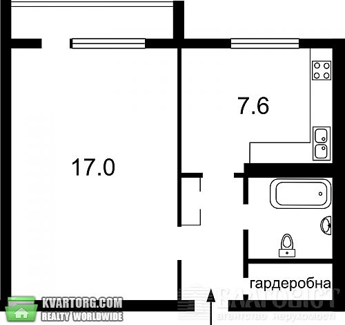 Sell 1-room apartment. Киев, Днепровская наб — photo 4