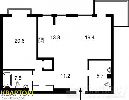 Sell 2-room apartment. Киев, Щорса — photo 2