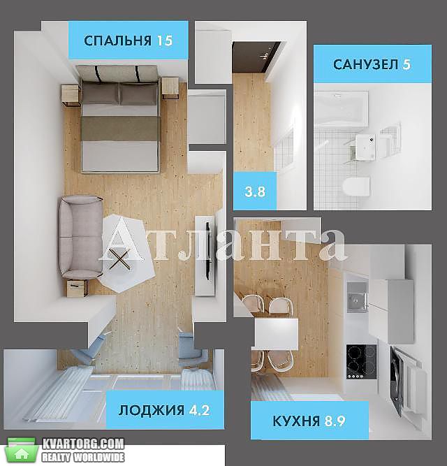 Sell 1-room apartment. Одесса, Бочарова — photo 7