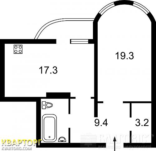 Sell 1-room apartment. Киев, Олевская — photo 7