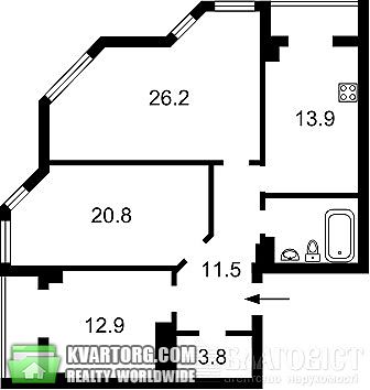 Sell 3-room apartment. Киев,  Комарова — photo 2