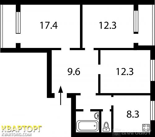 продам 3-комнатную квартиру. Киев,   Декабристов - фото 5