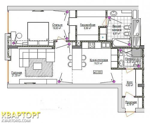 Sell 2-room apartment. Киев,  Драгомирова — photo 7
