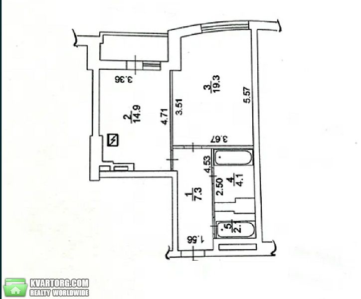 Sell 1-room apartment. Киев, пер. Моторный — photo 1