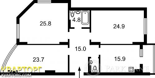 Sell 3-room apartment. Киев,  Коломиевский пер — photo 2