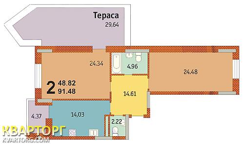 Sell 2-room apartment. Киев, Анри Барбюса — photo 1