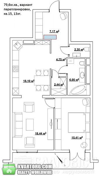 Sell 2-room apartment. Киев, Саксаганского — photo 7