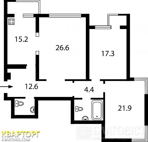 Sell 3-room apartment. Киев,  Краснозвездный пр — photo 2