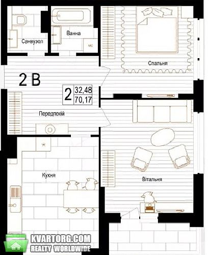 Sell 2-room apartment. Киев, пр. Лобановского — photo 6