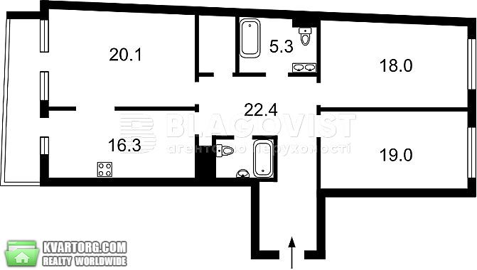 Sell 3-room apartment. Киев,  Победы пр — photo 3