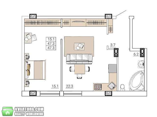 Sell 2-room apartment. Одесса, Кедровый пер. — photo 5