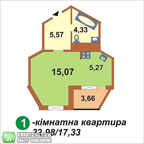 Sell 1-room apartment. Киев,  Глушкова пр — photo 2