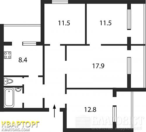 Sell 4-room apartment. Киев,  Цветаевой — photo 2
