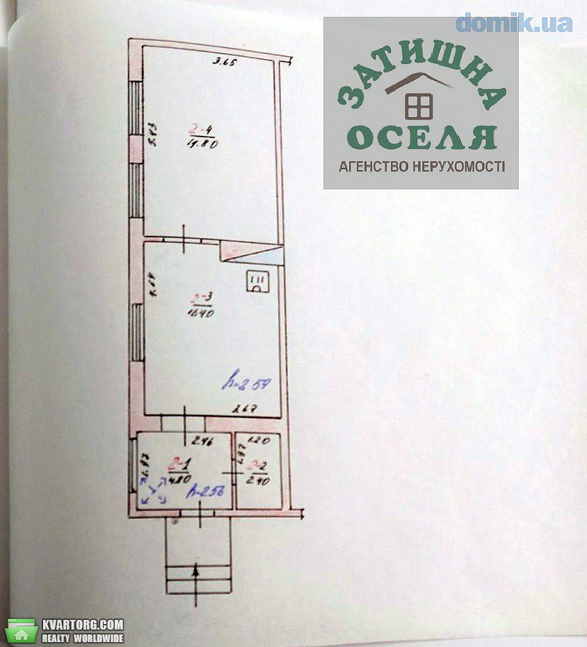 Sell 1-room apartment. Киевская обл., центральная — photo 1