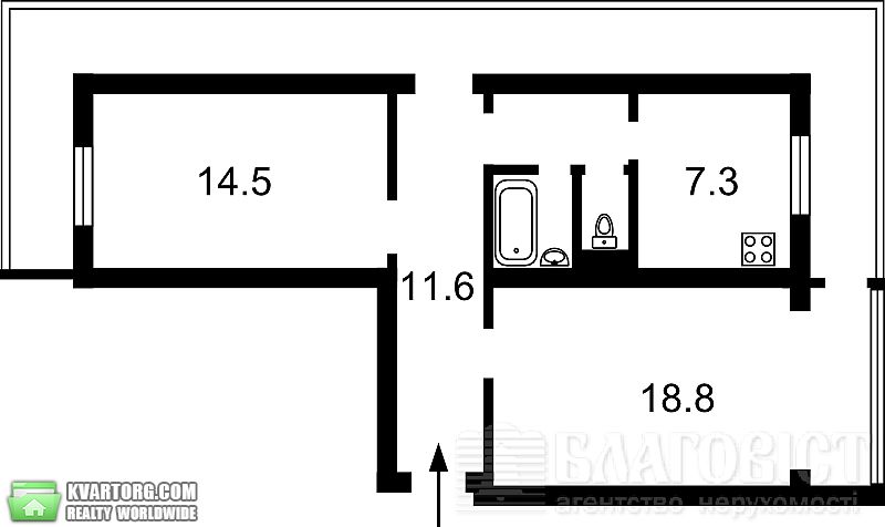 Sell 2-room apartment. Киев,  Малиновского — photo 2