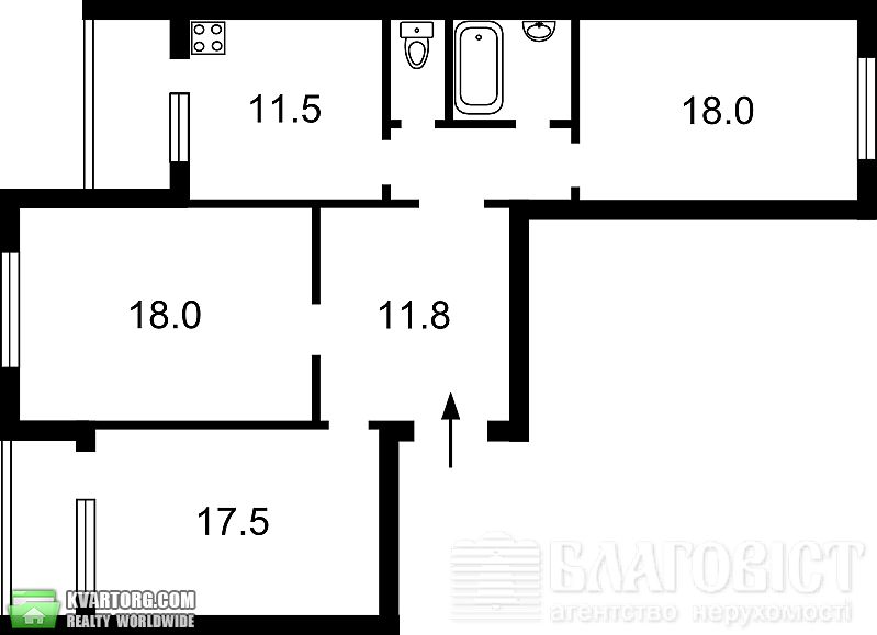 Sell 3-room apartment. Киев,  Здолбуновская — photo 1
