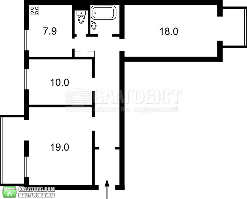 Sell 3-room apartment. Киев,  Кловский спуск — photo 3