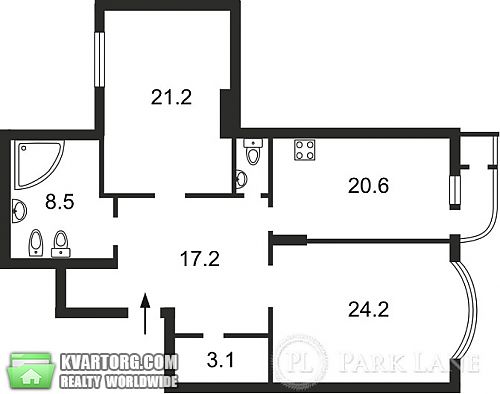 Sell 2-room apartment. Киев, Лабораторный пер — photo 2