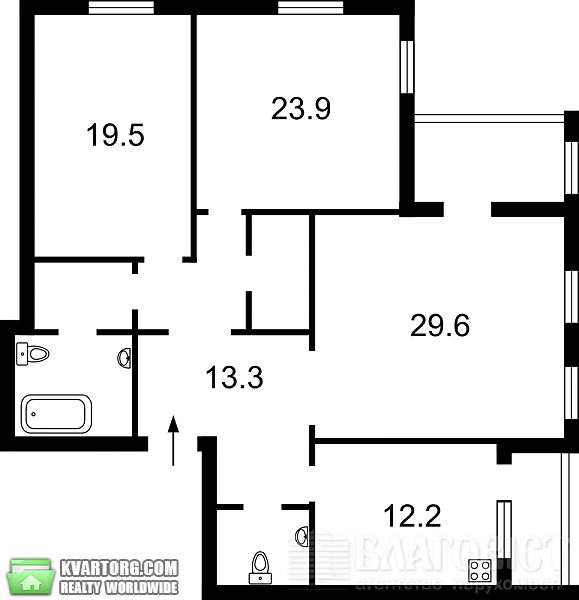Sell 3-room apartment. Киев, Срибнокильская — photo 1
