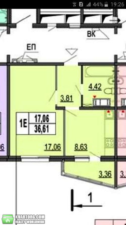 Sell 1-room apartment. Киев,  Гмыри — photo 3