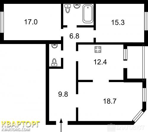Sell 3-room apartment. Киев,  Победы пр — photo 2