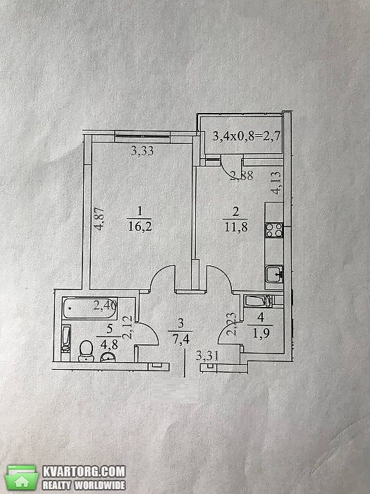 Sell 1-room apartment. Киев,  Воскресенская — photo 8