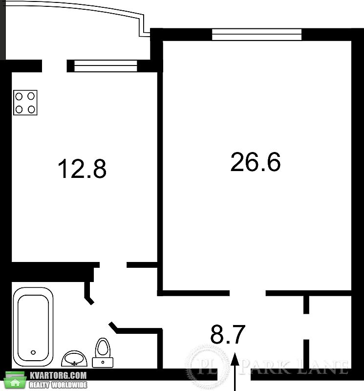 Sell 1-room apartment. Киев,  Княжий Затон — photo 3