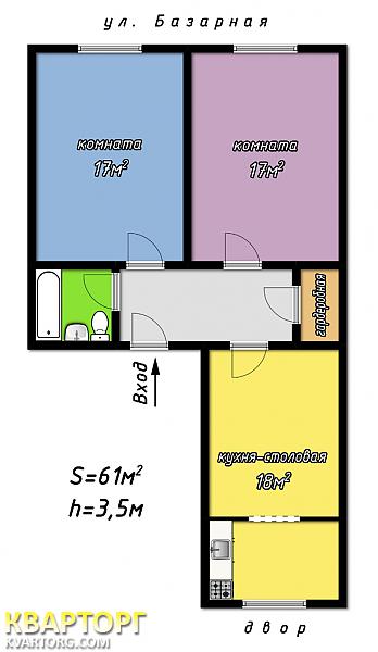 Sell 2-room apartment. Одесса, Базарная — photo 10
