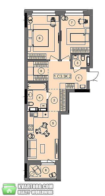 Sell 2-room apartment. Киев,  Расковой — photo 9