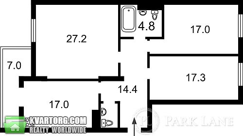 Sell 3-room apartment. Киев, Барбюса — photo 4