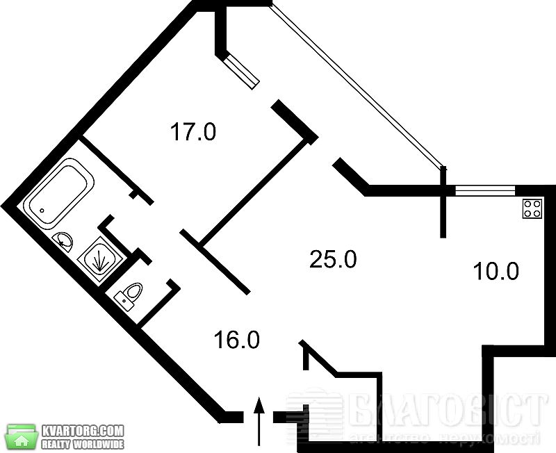 Sell 2-room apartment. Киев, Мейтуса — photo 1