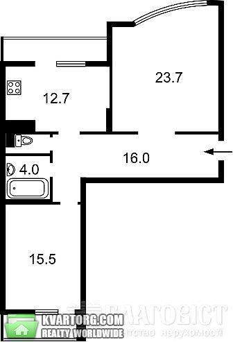 Sell 2-room apartment. Киев, Танковая — photo 2